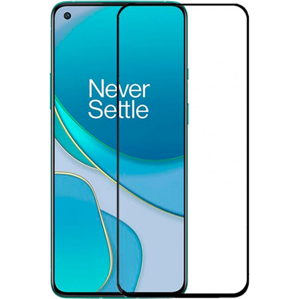 3D Tempered Glass OnePlus 8T - Full Screen Display Schutzglas mit schwarzem Rahmen