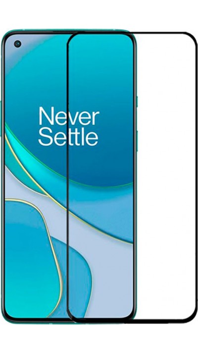 3D Tempered Glass OnePlus 8T - Full Screen Display Schutzglas mit schwarzem Rahmen