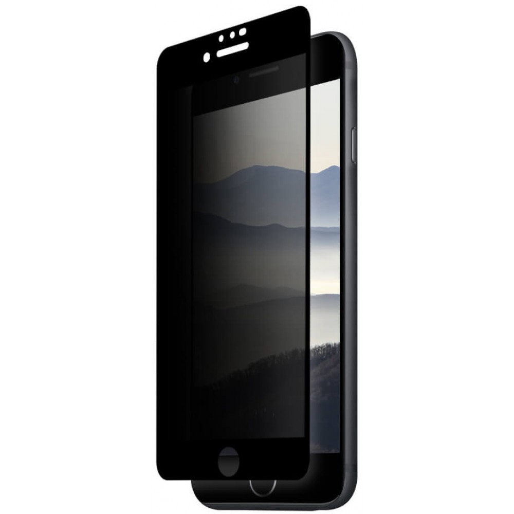 iPhone 6/6s 3D Privacy Anti-Spy Tempered Glass - Bildschirm Schutzglas mit schwarzen Rändern