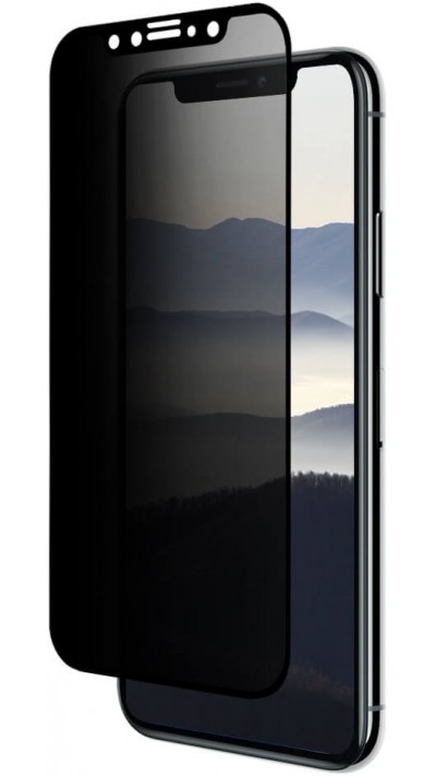 3D Tempered Glass Samsung Galaxy S22 - Vitre de protection d'écran intégrale Privacy anti-espion avec bords noirs