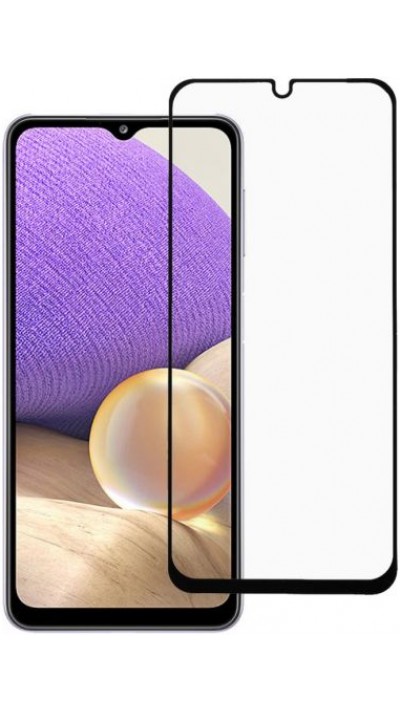 3D Tempered Glass Samsung Galaxy A13 4G - Full Screen Display Schutzglas mit schwarzem Rahmen