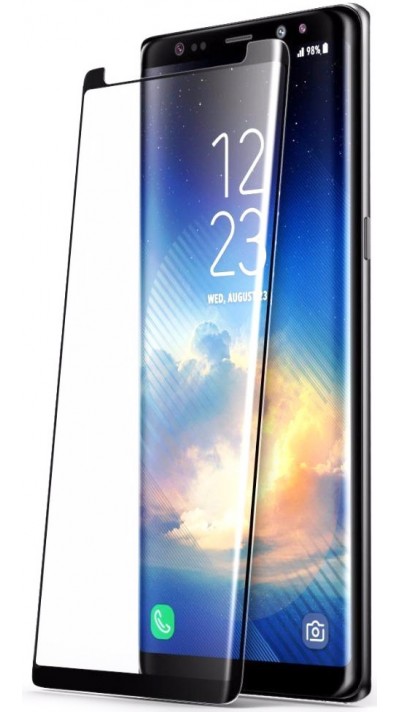 3D Tempered Glass Samsung Galaxy Note9 - Vitre de protection d'écran intégrale verre trempé avec bords noirs