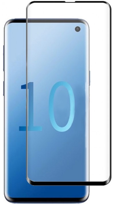 3D Tempered Glass Samsung Galaxy S10+ - Vitre de protection d'écran intégrale verre trempé avec bords noirs