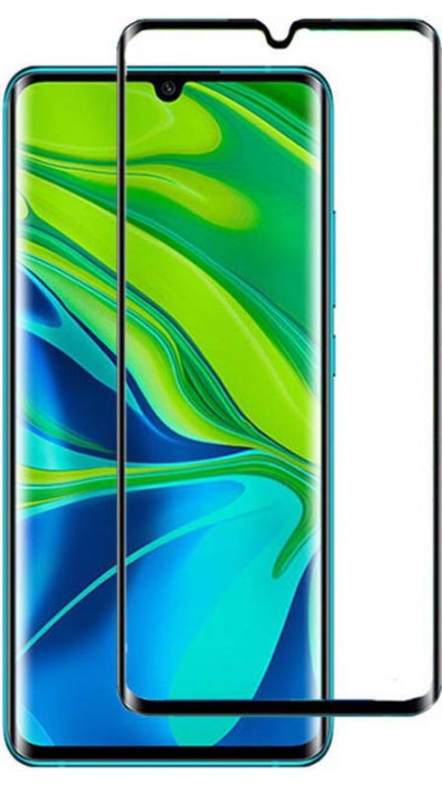 3D Tempered Glass Xiaomi Mi Note 10 - Vitre de protection d'écran intégrale verre trempé avec bords noirs