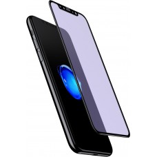 3D Tempered Glass vitre de protection noir anti-lumière bleue - iPhone X / Xs