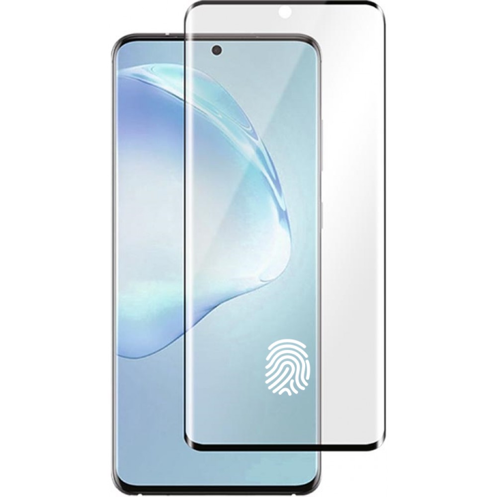 3D Tempered Glass Schutzglas schwarz (Fingerabdruck kompatibel) - Samsung Galaxy S10