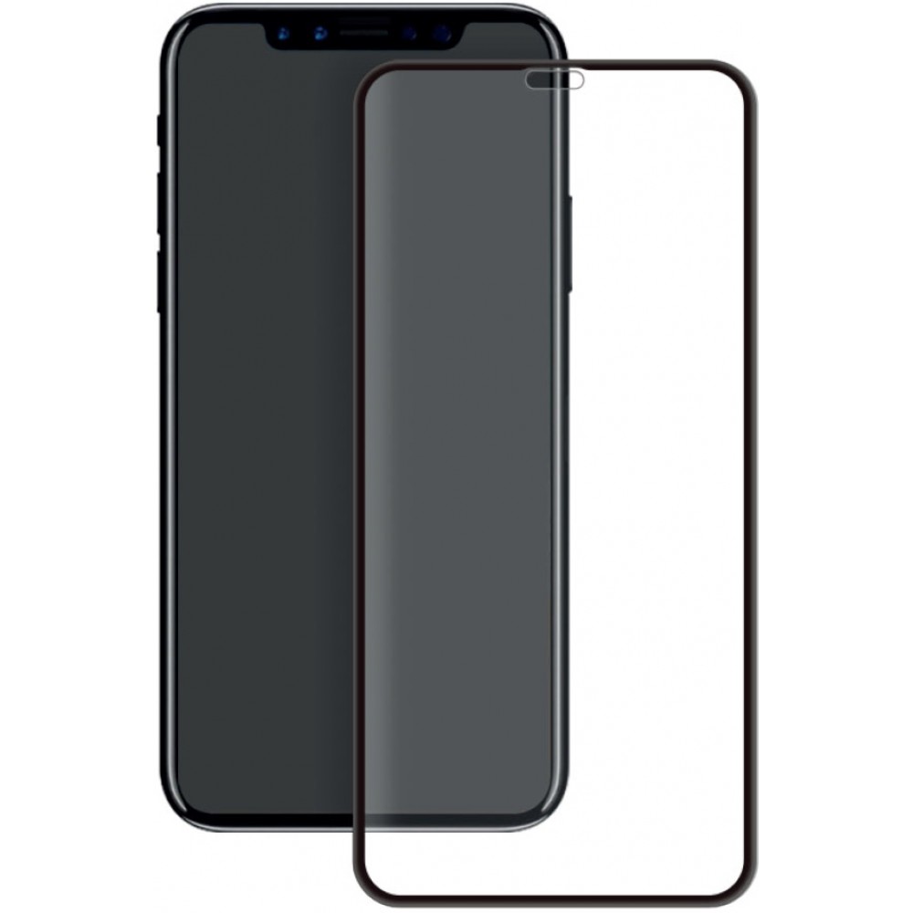 3D Tempered Glass iPhone 11 Pro Max  - Full Screen Display Schutzglas mit schwarzem Rahmen