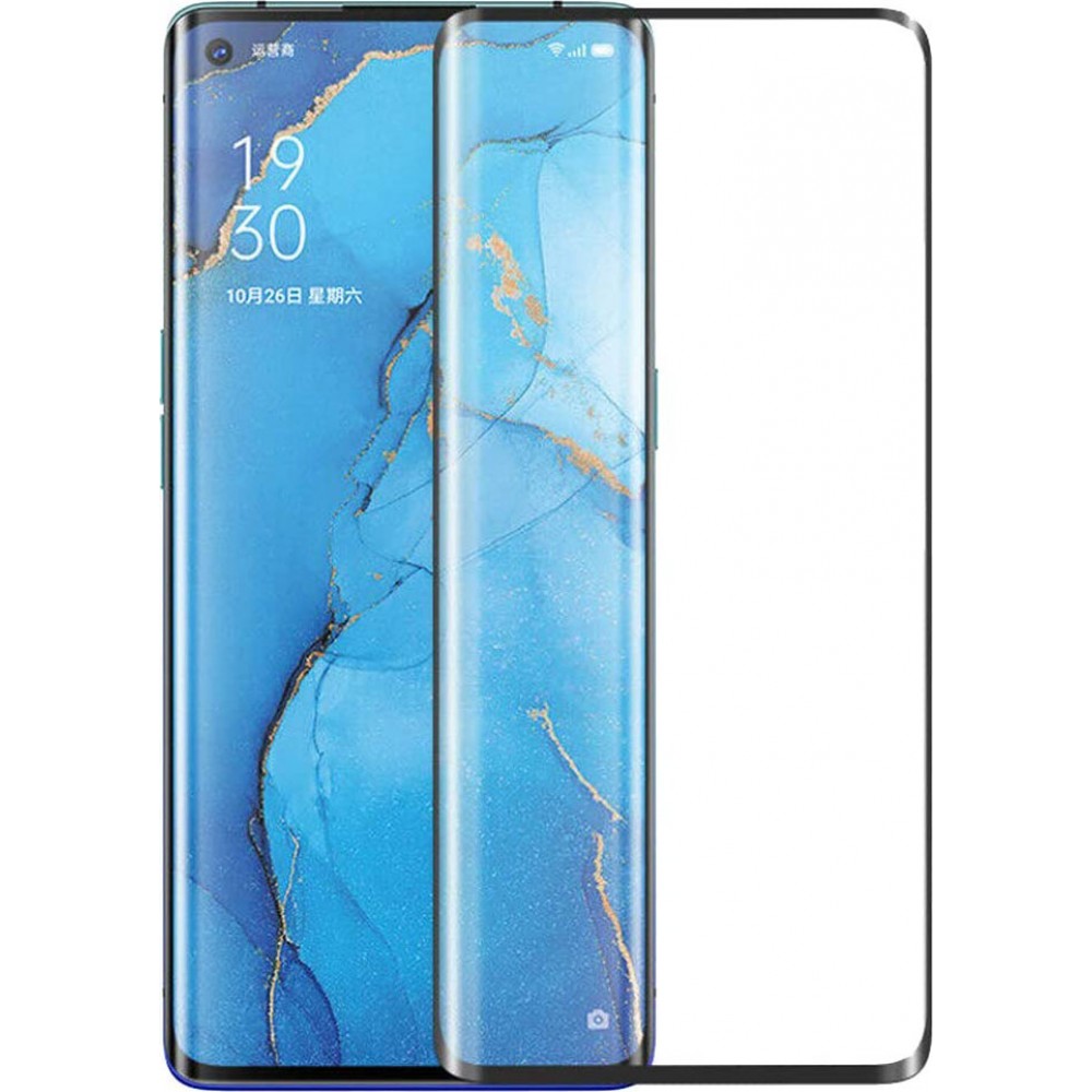 3D Tempered Glass OPPO Find X2 Pro - Vitre de protection d'écran intégrale verre trempé avec bords noirs