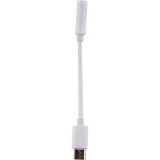 USB-C zu AUX 3.5 mm Adaptater - Audio Anschluss Smartphone/Laptop/Tablet - Weiss
