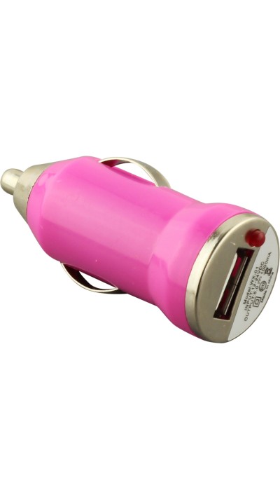 Adaptateur chargeur allume-cigare pour voiture / auto - USB-A Smartphone / Tablet - Rose foncé