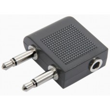 Prise audio pour avion - Adaptateur de voyage pour connecteur audio AUX 3,5 mm