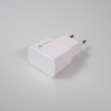 Adaptateur chargeur secteur double USB-A 10W PhoneLook - Blanc