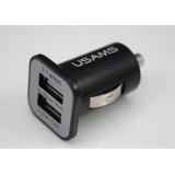 Zigarettenanzünder Doppelstecker 2-Port USB Anschluss 2x USB-A / 3.1 amps