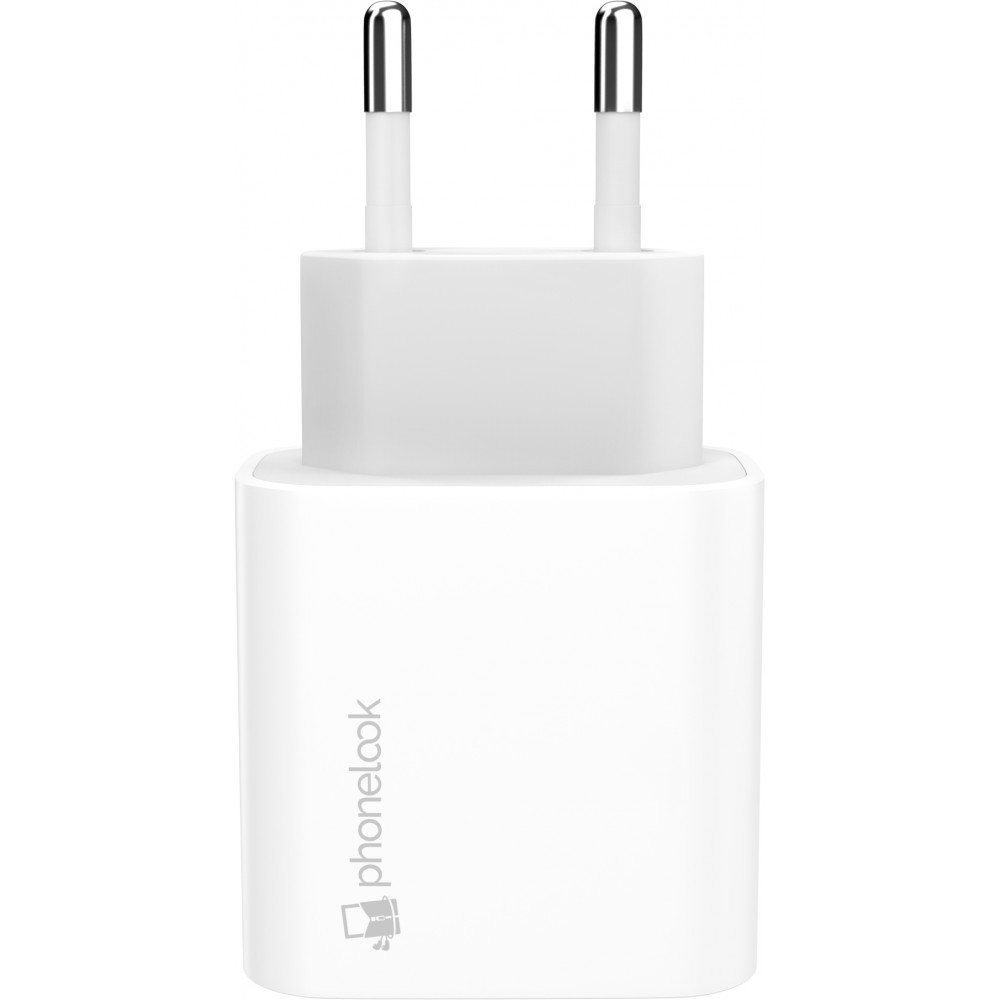 Adaptateur secteur USB-C 20W - Prise de charge Fast Charge - PhoneLook - Blanc