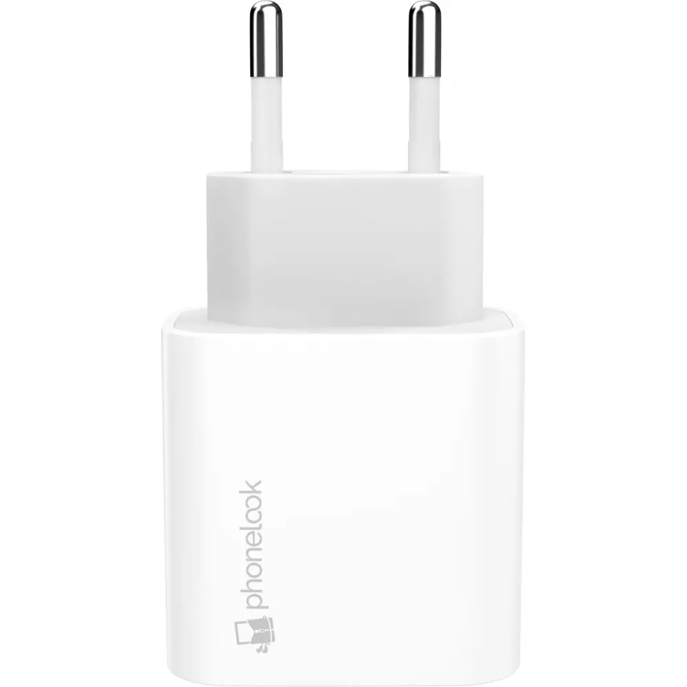 Adaptateur secteur USB-C 20W - Prise de charge Fast Charge - PhoneLook - Blanc