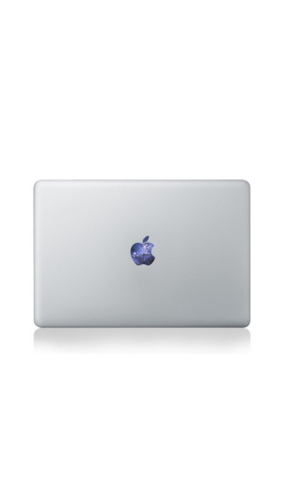 Aufkleber MacBook Apple logo galaxy blue