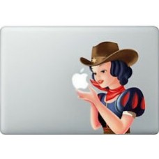 MacBook Aufkleber - Cowboy Snow White