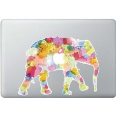MacBook Aufkleber - Elephant Color Splash