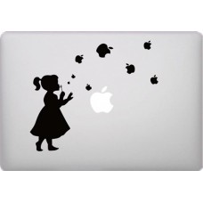 Autocollant MacBook - Girl blowing Apples