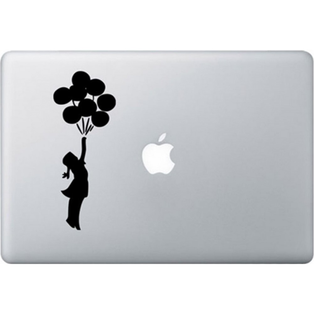 Autocollant MacBook - Girl with balloons