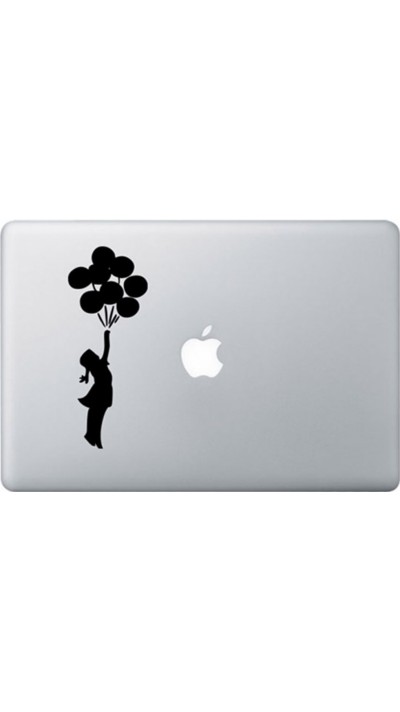 Autocollant MacBook - Girl with balloons
