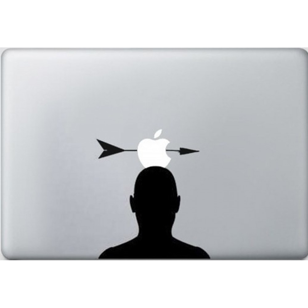 Autocollant MacBook - Head with Arrow