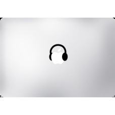 MacBook Aufkleber - Headphones