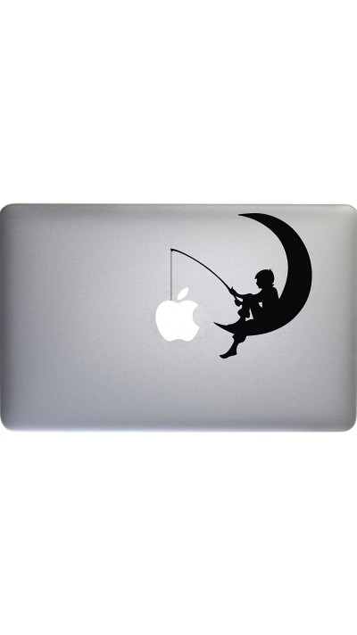 Autocollant MacBook - Moon with boy fishing