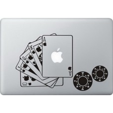 Autocollant MacBook - Poker Cards