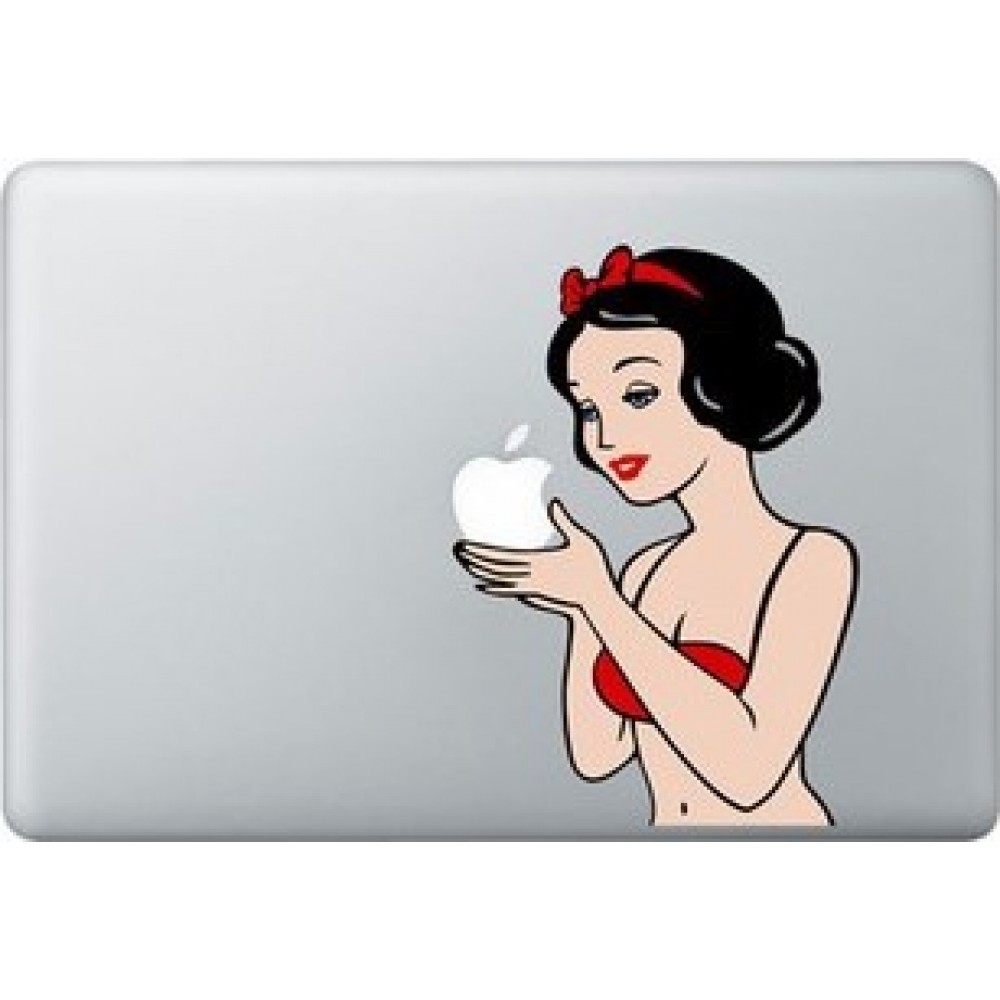 MacBook Aufkleber - Snow White in colors