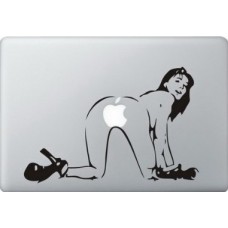 MacBook Aufkleber - Woman looking back