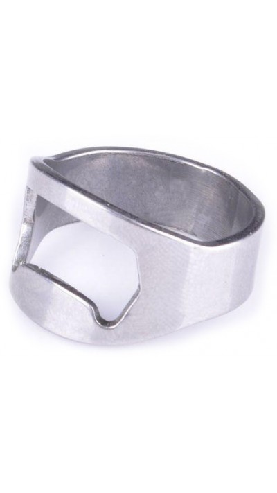 Universal Fingerring mit integriertem Flaschenöffner für Partys/Fun - Silber