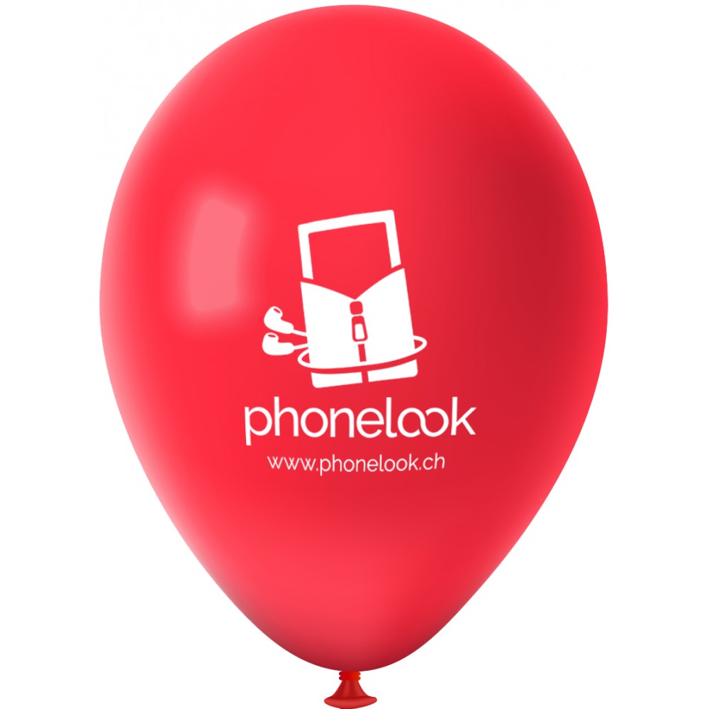 Set von 50 Aufblasbaren roten PhoneLook Ballons - Verschönert jede Party