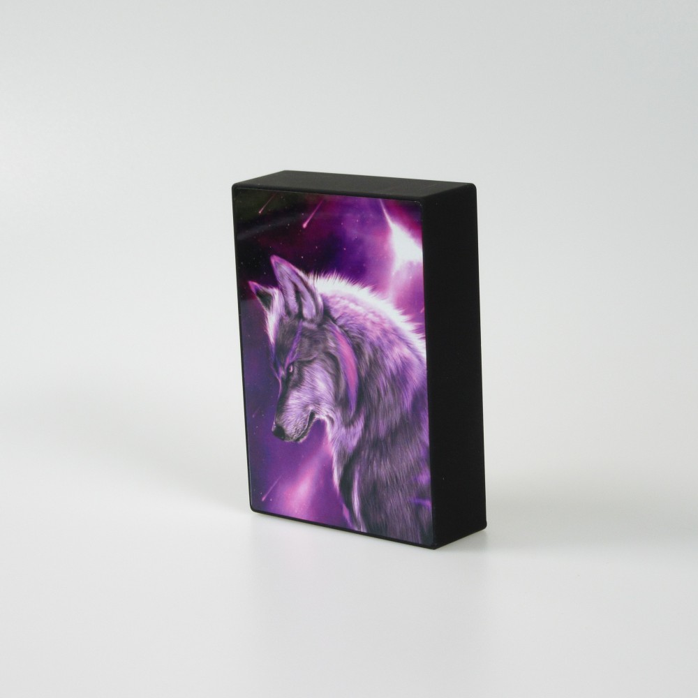 Externe Batterie 10000mAh Special Edition USB-A & USB-C - Purple Sky Wolf