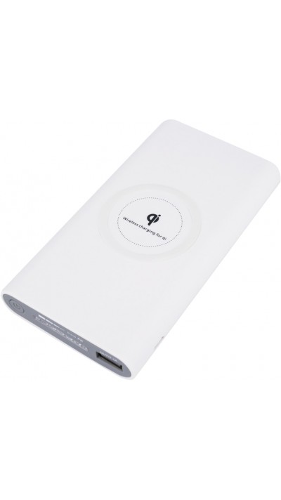 Batterie externe Fast Charger Wireless 10000 mAh - Blanc