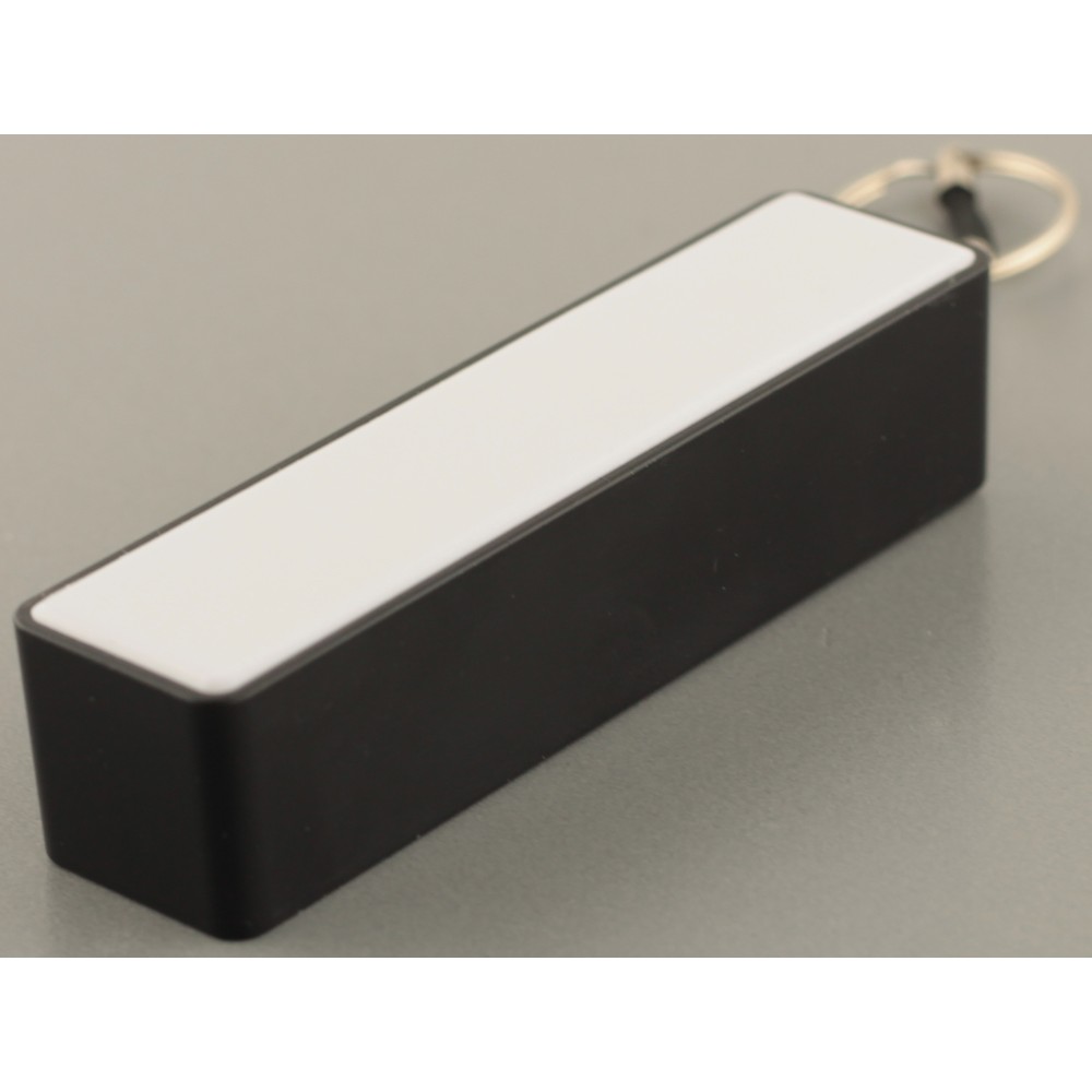 Tragbare & kompakte Power Bank - 2'600 mAh Kapazität USB-A Output Schlüsselanhänger - Schwarz