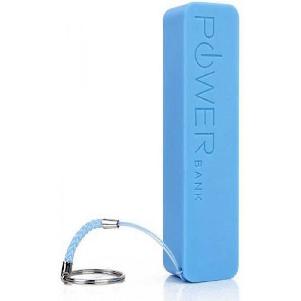 Tragbare & kompakte Power Bank - 2'600 mAh Kapazität USB-A Output Schlüsselanhänger - Blau