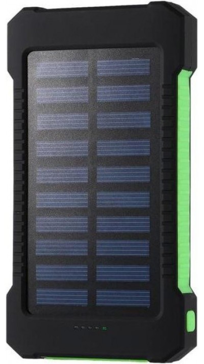 Banque d'énergie solaire à batterie externe avec lampe LED 20'000 mAh et panneau solaire