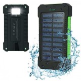 Externe Batterie Solar Power Bank mit LED Lampe 20'000 mAh und Solar Panel