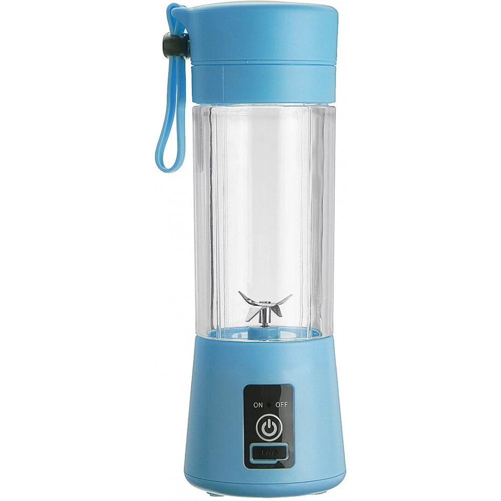 Petit blender portable / mixeur pour smoothies et shakes protéinés (380ml) - Bleu