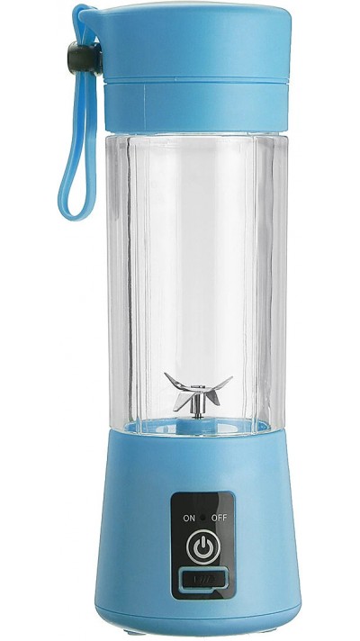 Petit blender portable / mixeur pour smoothies et shakes protéinés (380ml) - Bleu