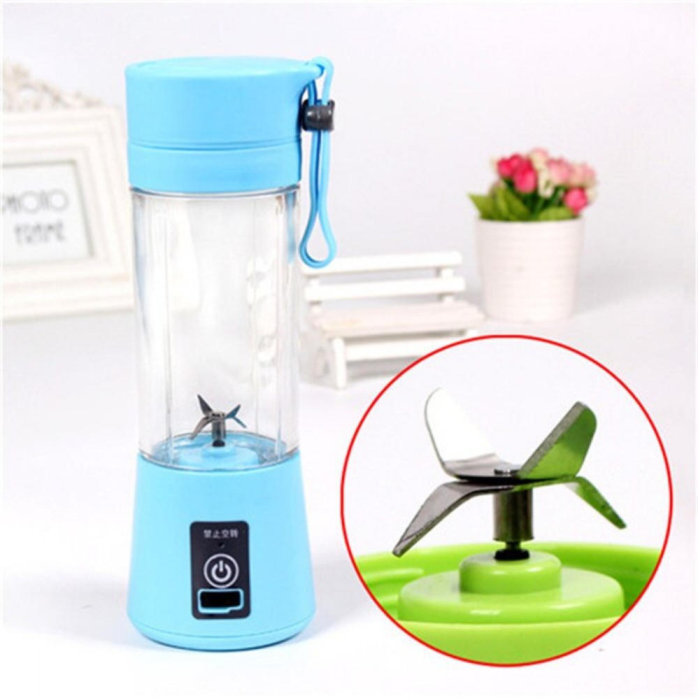 Petit blender portable / mixeur pour smoothies et shakes protéinés (380ml) - Bleu