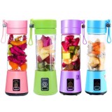 Tragbarer & kleiner Blender / Mixer für Smoothies & Protein Shakes für unterwegs (380ml) - Blau