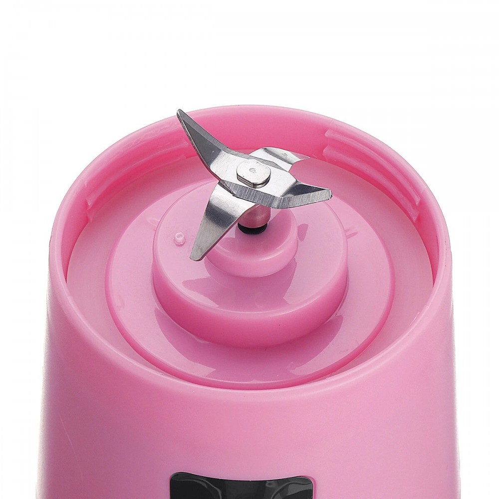 Tragbarer & kleiner Blender / Mixer für Smoothies & Protein Shakes für unterwegs (380ml) - Rosa