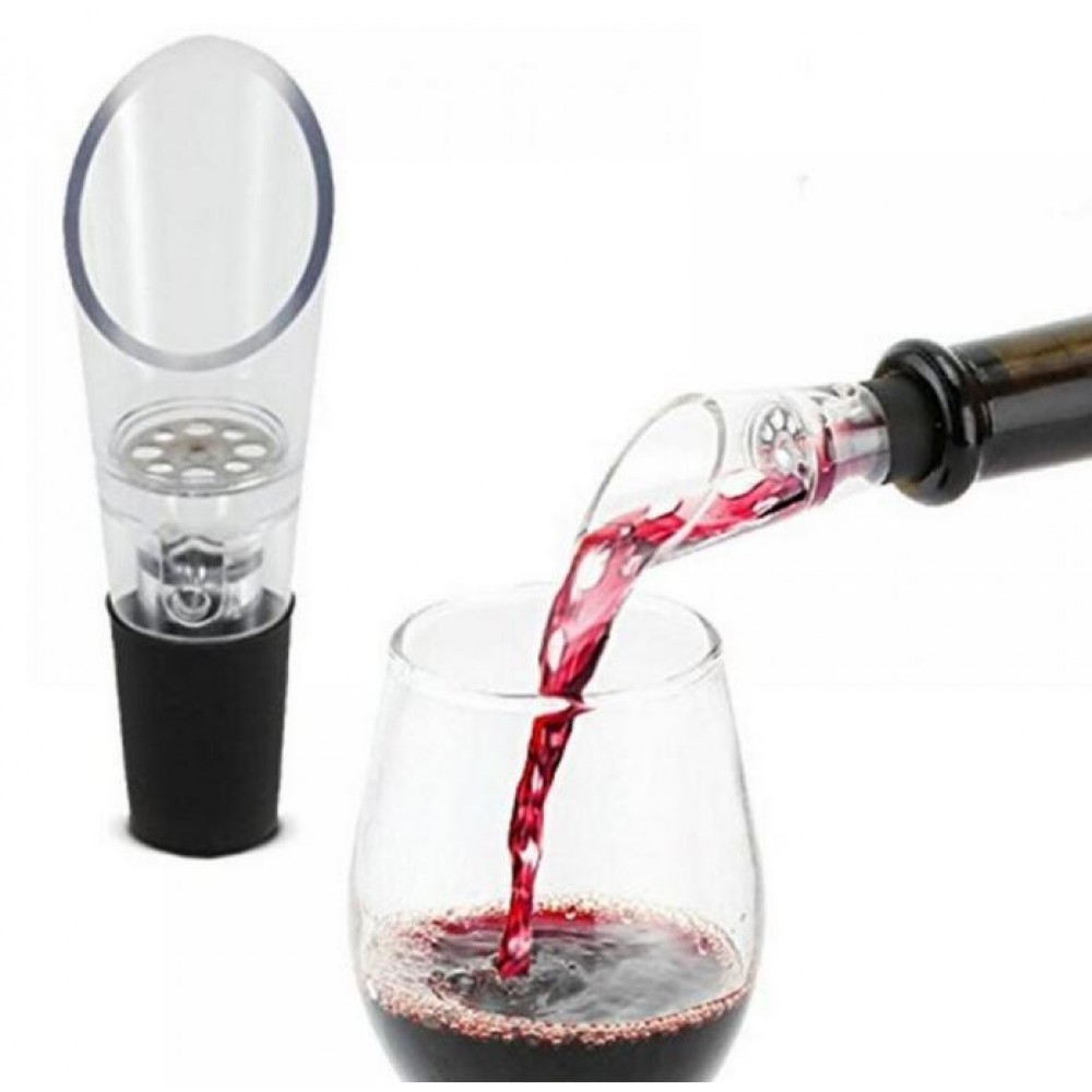 Bouchon aérateur et verseur filtre carafe à vin