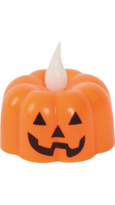 Bougie citrouille LED sans flamme bougie électrique lumineuse en plastique pour des décorations d'Halloween