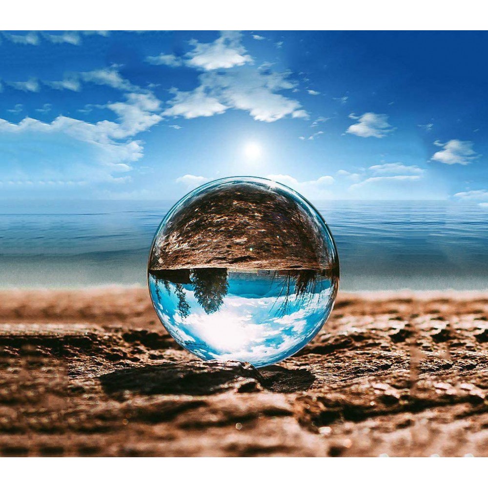 Boule en verre Crystal K9 pour la photographie - Brillant clear transparente Ø 6 cm
