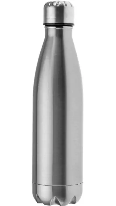 Bouteille thermos neutre gourde pour voyage isotherme 0.5L - Argent