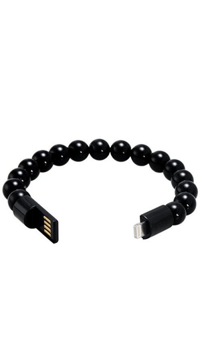 Bracelet avec connecteur Micro-USB (Android) vers USB-A pour une utilisation nomade - Noir