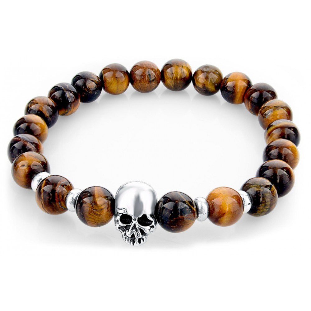 Bracelet Skullbowl - Brun